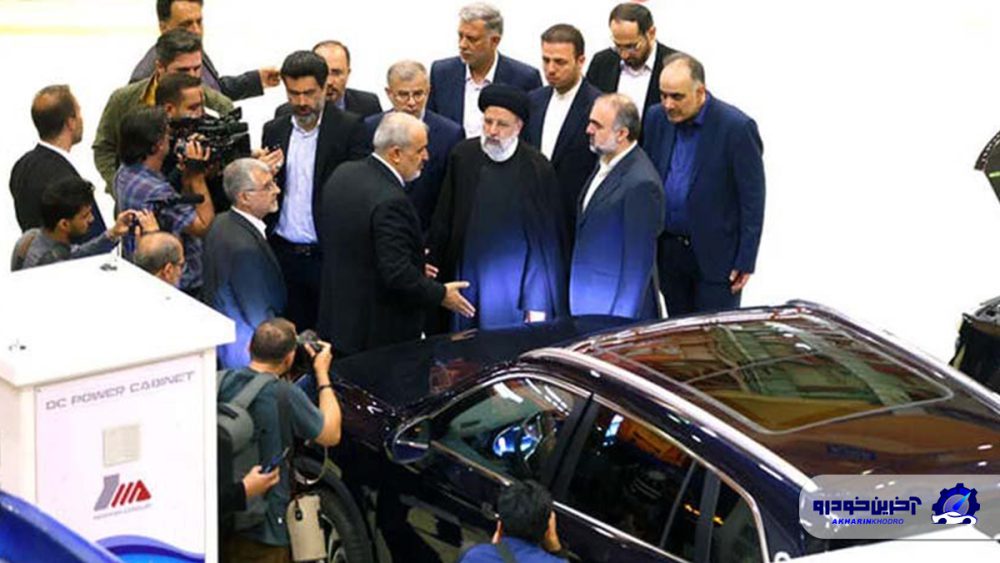 بازدید رئیسی از خودروهای برقی هیبریدی تولید داخل