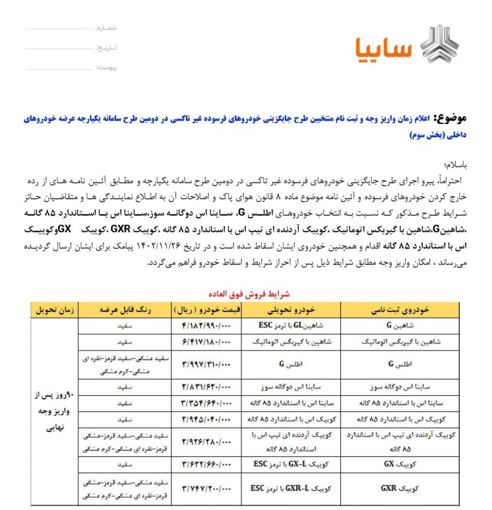 شرایط طرح جایگزینی خودروهای فرسوده