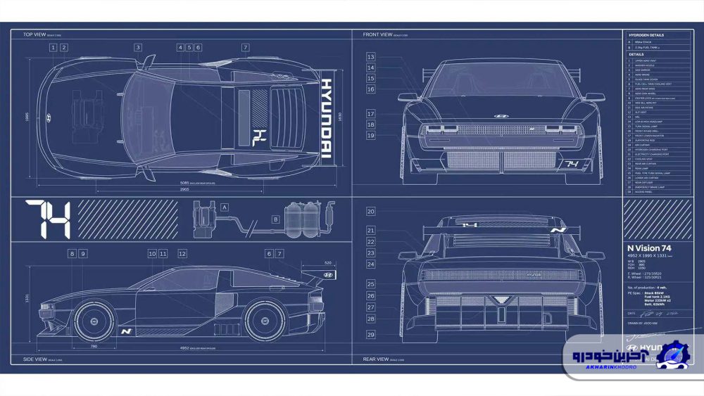 نقشه هیوندای N74