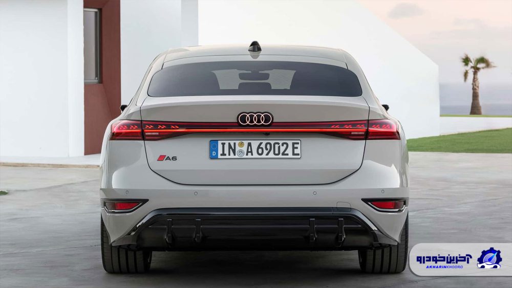 نمای پشت آئودی A6 E-Tron