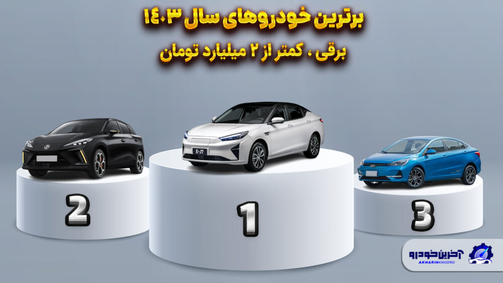 بهترین خودروی برقی کمتر از 2 میلیارد تومان 1403
