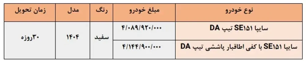 شرایط فروش فوری وانت پراید 151 - خرداد 1404
