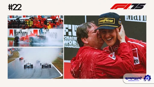 مسابقه شماره 22 ؛ پیروزی‌ مایکل شوماخر در شرایط آب و هوایی بسیار بد – گرندپری اسپانیا ۱۹۹۶