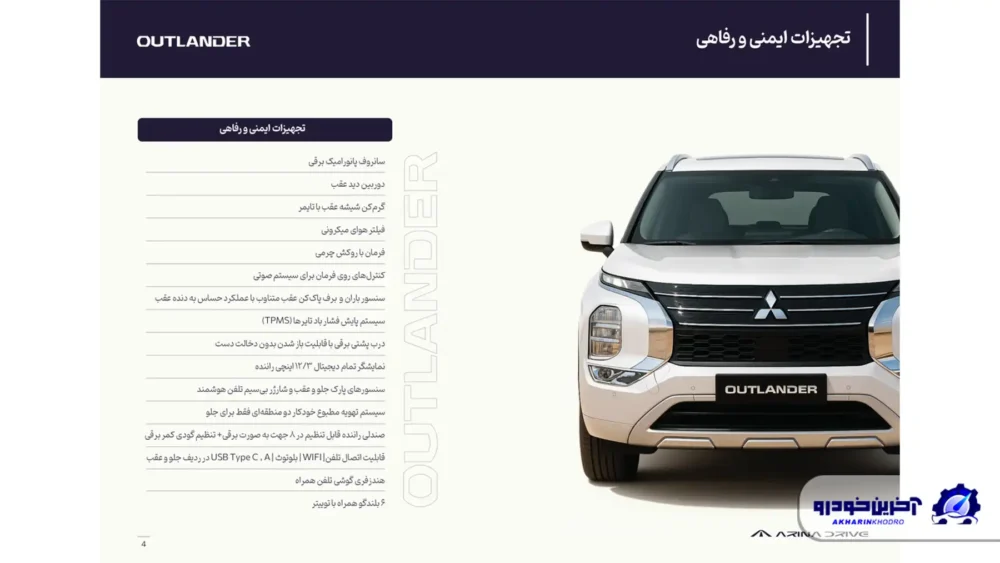 انتشار کاتالوگ اوتلندر ساخت ژاپن ؛ وارداتی جدید در مسیر بازار