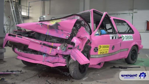 یک تست تصادف بسیار جالب ؛ ارزیابی ایمنی فولکس واگن گلف قدیمی با استانداردهای روز