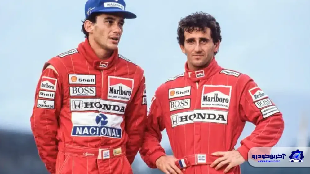 آلن پروست (Alain Prost) و آیرتون سنا (Ayrton Senna)