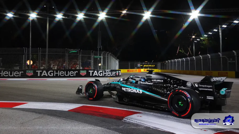 زمانگیری گرندپری سنگاپور؛ راسل و مرسدس هم خودی نشان دادند!